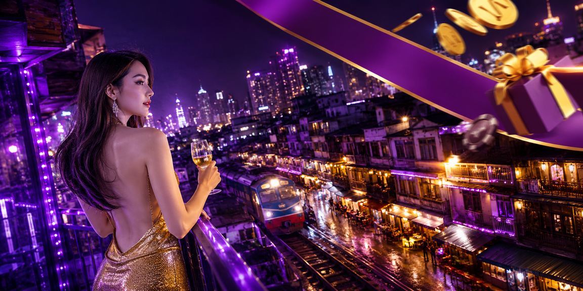 Không gian cá cược trực tuyến về đêm với ánh đèn neon tại Hà Nội